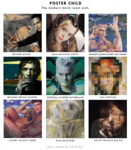 The modern dorm room wall.